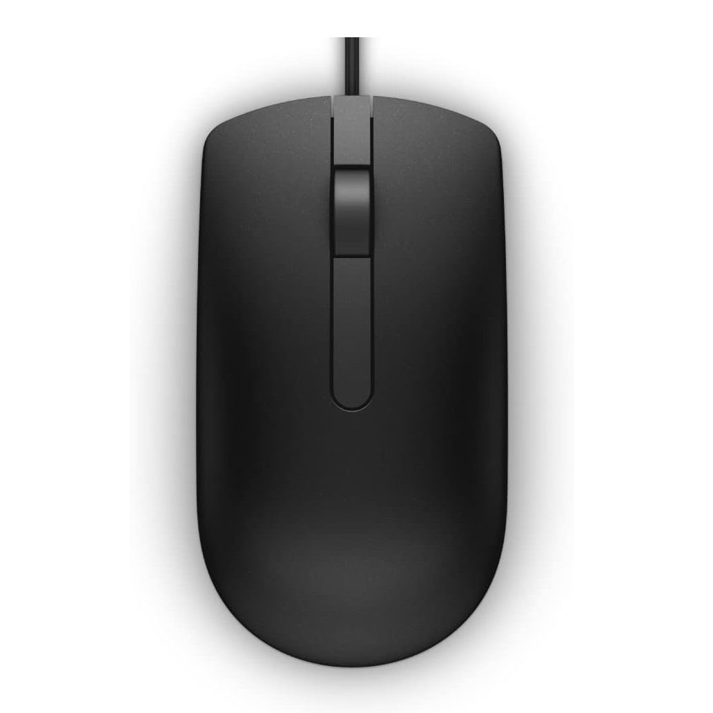 Brand new  D-ell USB Wired Optical Mouse – High Precision 1000 DPI, Ergonomic Design, Smooth Scroll Mouse for Laptop & Desktop (Black)