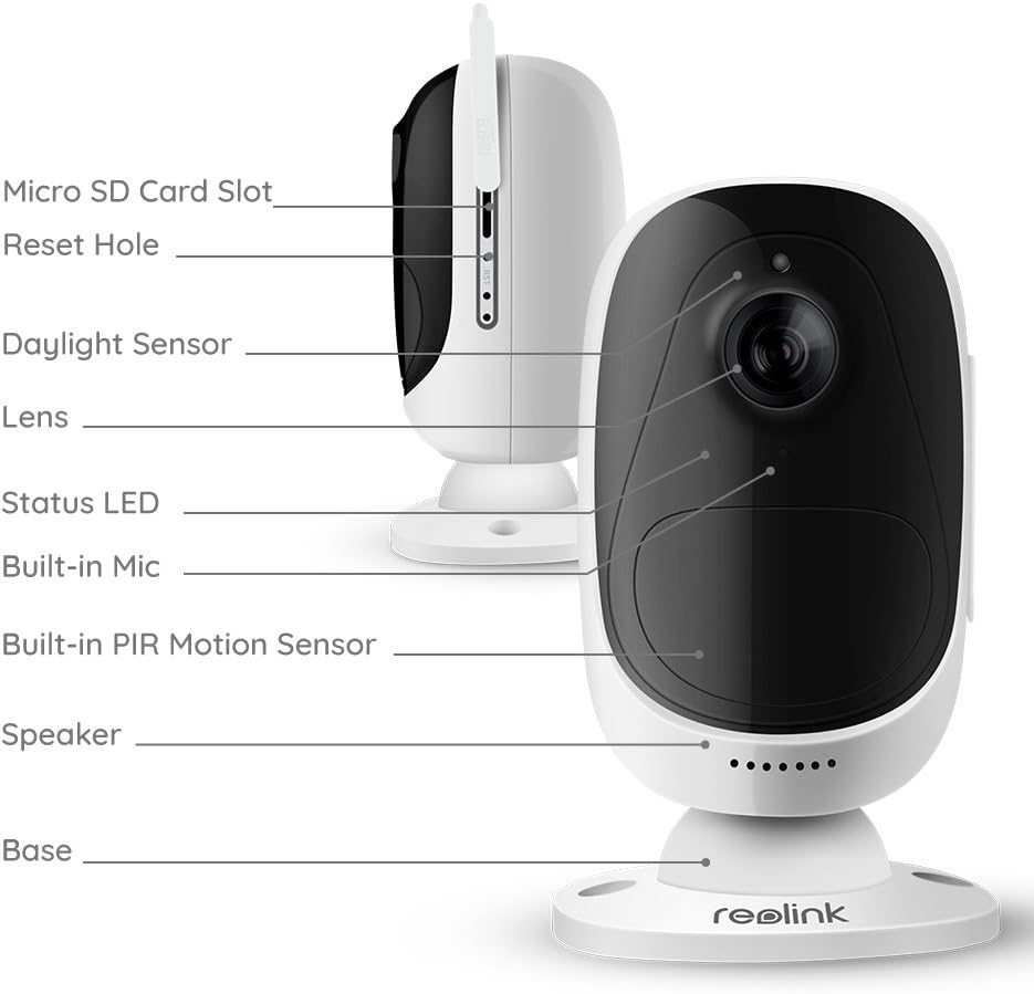 Reolink Outdoor Wireless Security Camera – 1080P WiFi, Night Vision, PIR Motion, Two-Way Audio