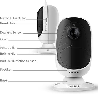 Reolink Outdoor Wireless Security Camera – 1080P WiFi, Night Vision, PIR Motion, Two-Way Audio