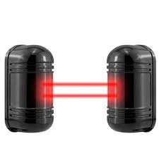 🔒 ABT-100 100m Dual Beam Photoelectric Infrared Detector 433MHz Burglar Alarm Perimeter Security System – Black