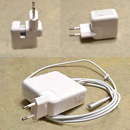 Original AC Adapter Europe Plug Charger Converter for MacBook, iPhone & iPad