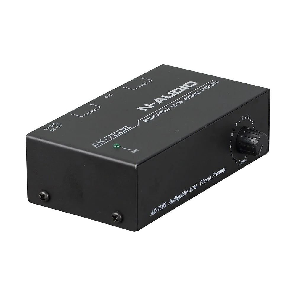 Generic Phono Preamp, AK-750S Audio Fan M/M Phono Preamp Amplifier, Level Control Preamp Amplifier RCA Input Output Interface US/EU Plug Adapter European Regulations