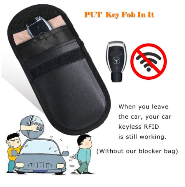 🔐 Faraday Pouch – Car Key Signal Blocker RFID Key Pouch