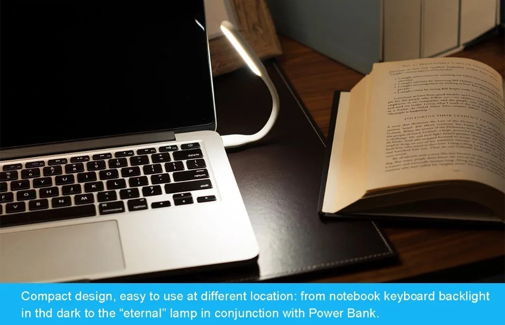 Xiaomi LED Light ZMI USB Adjustable 5V 1.2W Energy-saving LED Lamp for Power Bank Camping PC Laptops Book Night Lighting