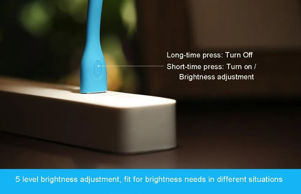 Xiaomi LED Light ZMI USB Adjustable 5V 1.2W Energy-saving LED Lamp for Power Bank Camping PC Laptops Book Night Lighting
