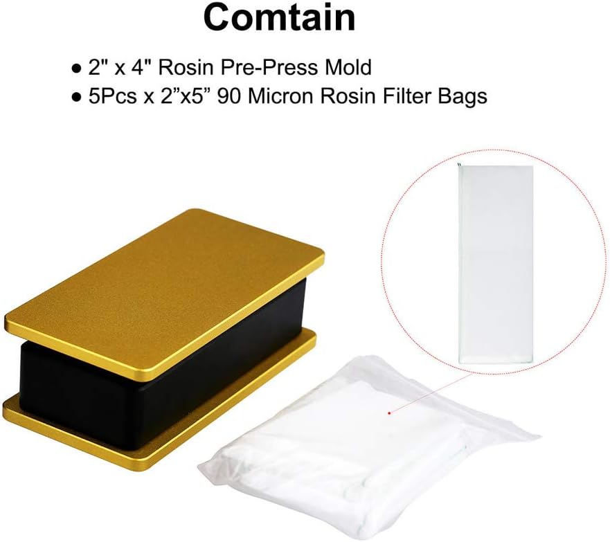 LTQ Vapor Rosin Press Mold 2×4 Inch – 6061 Aircraft-Grade Aluminum Pre-Press Mold