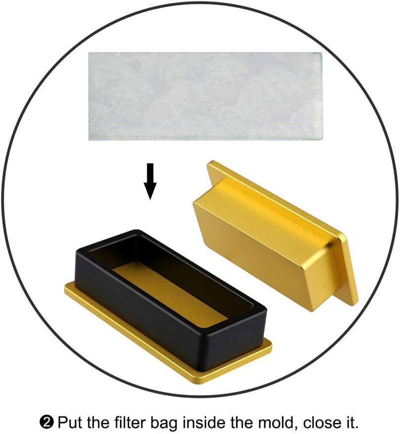 LTQ Vapor Rosin Press Mold 2×4 Inch – 6061 Aircraft-Grade Aluminum Pre-Press Mold
