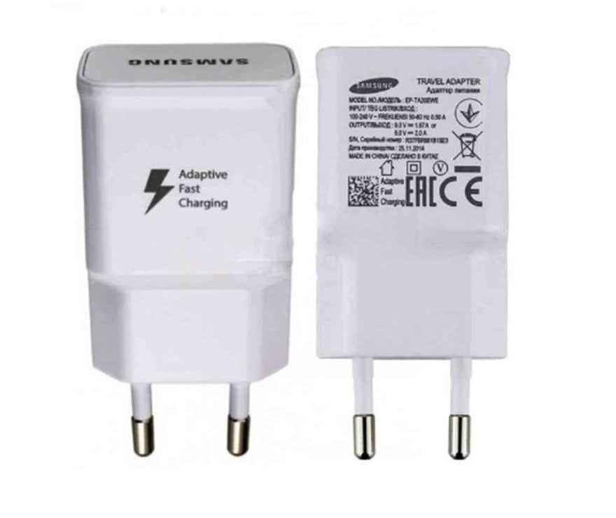 🌍 Samsung Fast Original 15W Charger – Global Edition Compatible with Samsung Galaxy A13, A14, A15, A03s, A04, A05, A33, A34, A35, A53, A54 & A55  2A | 2000 mAh | 9V/15W Adaptive Fast Charging | Travel Power Adapter (White)