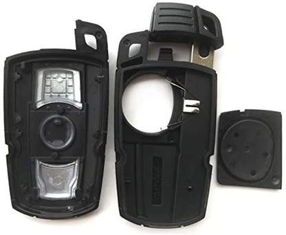 BMW Car Key Case – 3 Button Smart Remote Key Fob Cover for 1/3/5/6 Series (E60 E90 E91 E92 E70 X5 X6)