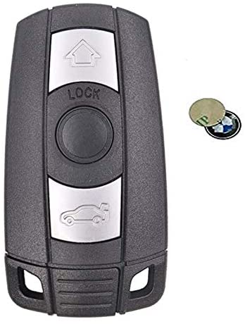 BMW Car Key Case – 3 Button Smart Remote Key Fob Cover for 1/3/5/6 Series (E60 E90 E91 E92 E70 X5 X6)