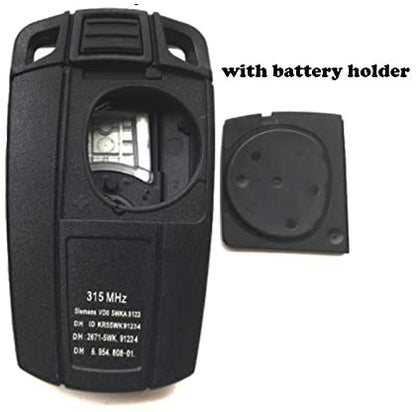 BMW Car Key Case – 3 Button Smart Remote Key Fob Cover for 1/3/5/6 Series (E60 E90 E91 E92 E70 X5 X6)