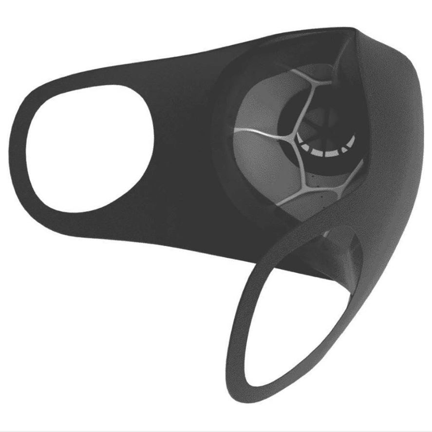 Branded Dark Gray Face Mask with Ventilation Valve - Medium Size – Image 12 – Pakistan