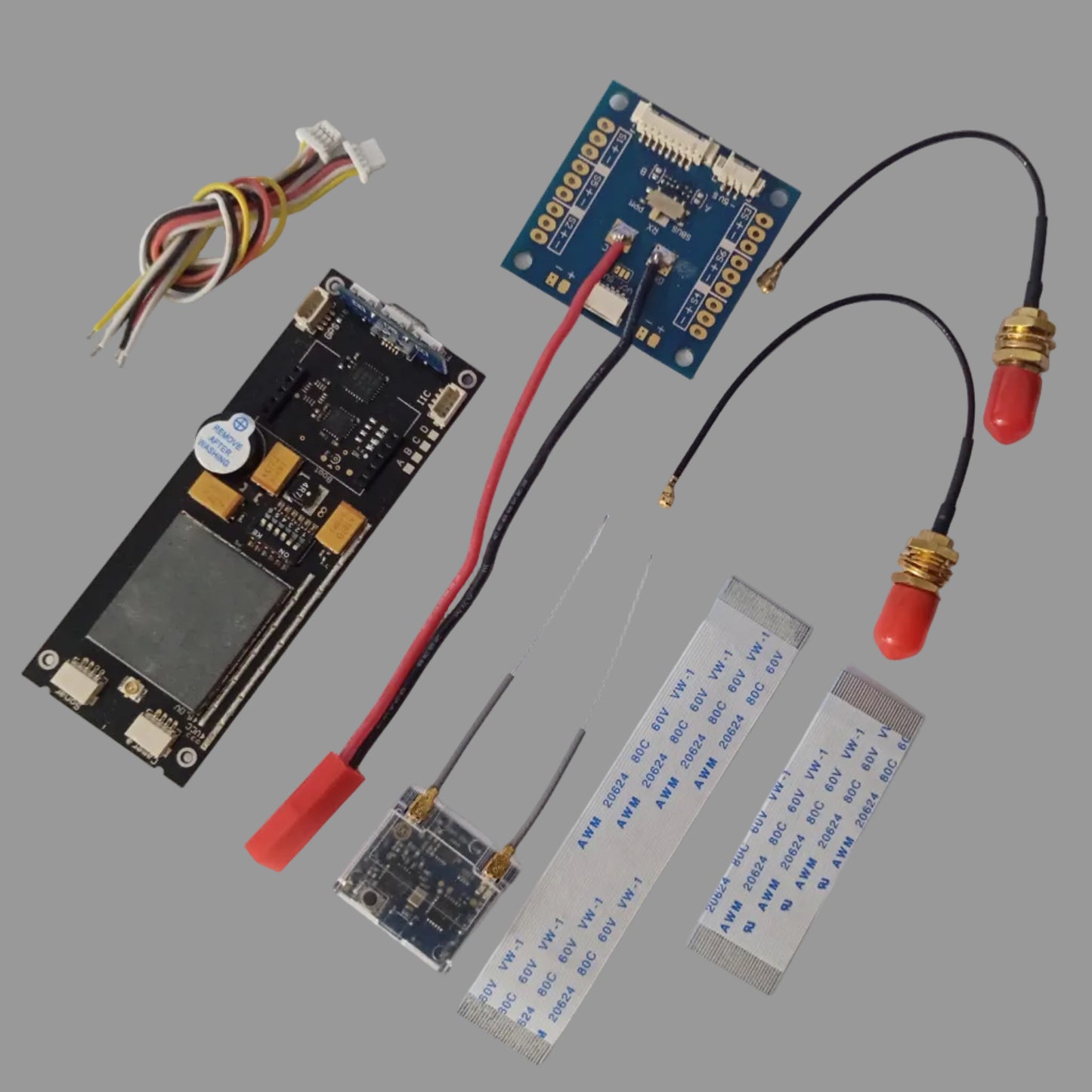 Oversky MUL A Flight Controller with OSD, Buzzer, VTx, DSMX Receiver &amp; PDB – All-in-One Drone Flight Control Board