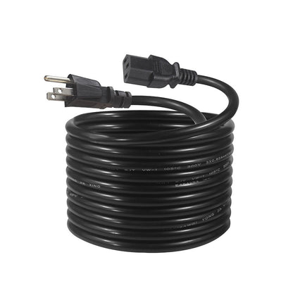 1.5M NEMA C13 Power Cable – 110V-250V 10A for PC, UPS & Monitor coiled in a spool for convenient storage.