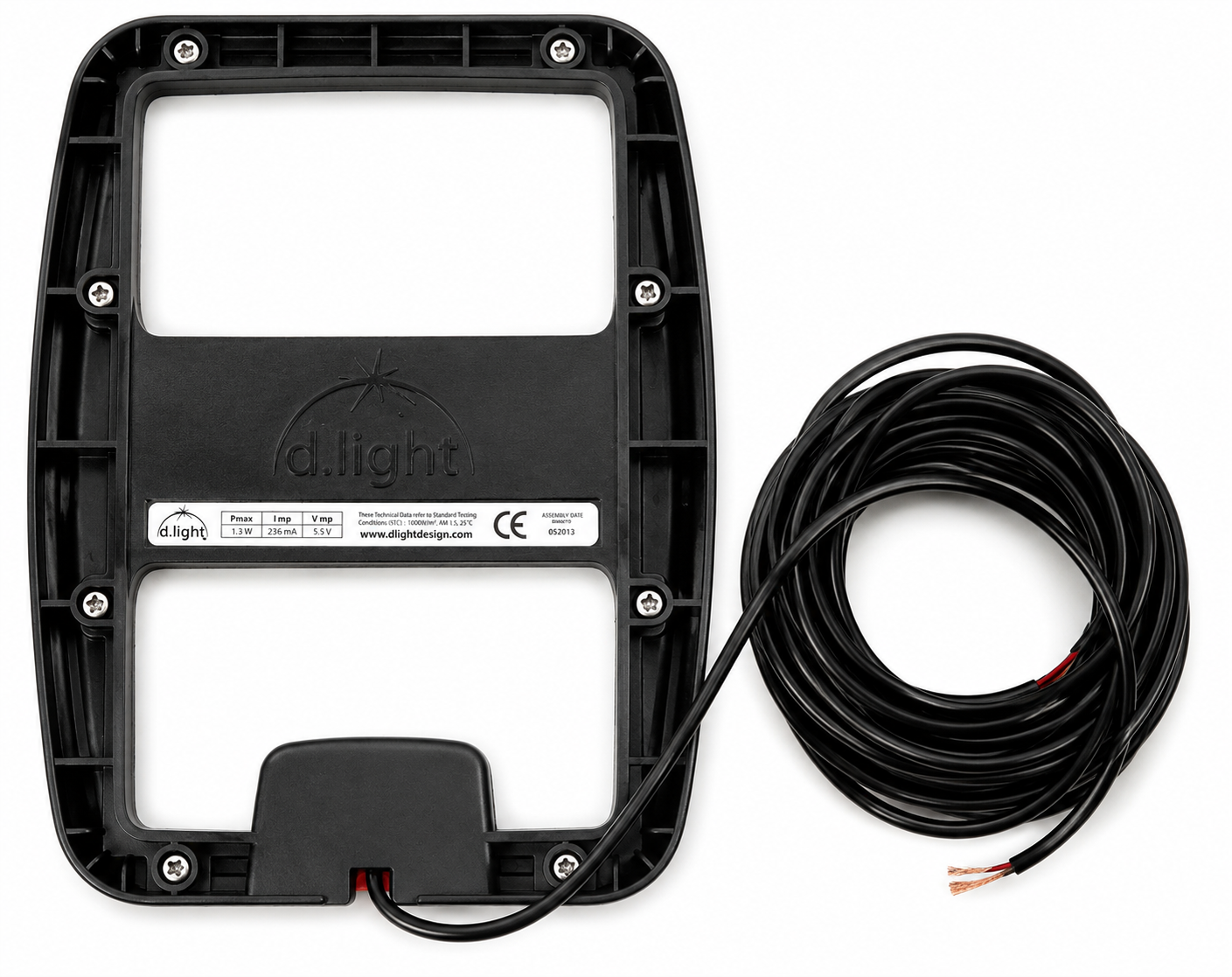 5.5V 1.3W Waterproof Mini Solar Panel – Heavy Duty Frame | 4 Meter Pure Copper Cable