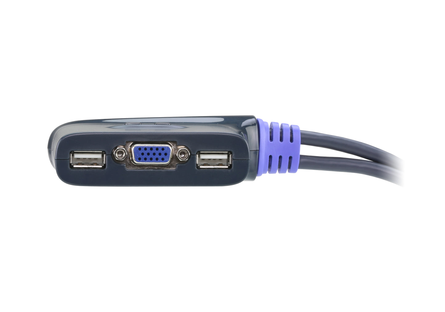 ATEN CS62U 2-Port USB VGA/Audio KVM Switch (1.8m) – Control 2 PCs with One Keyboard, Mouse & Monitor