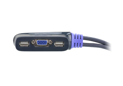 ATEN CS62U 2-Port USB VGA/Audio KVM Switch (1.8m) – Control 2 PCs with One Keyboard, Mouse & Monitor
