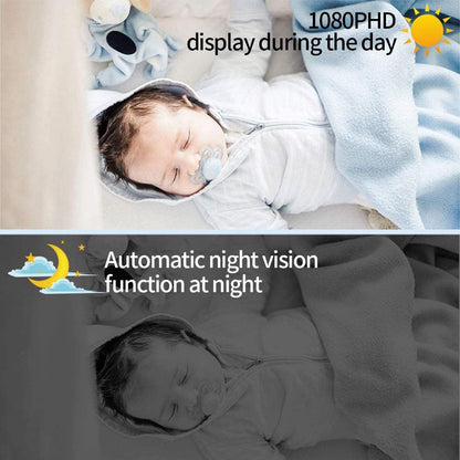 ABEDOE Video Baby Monitor 1080P 5" Color LCD with Camera, 2 Way Audio, Temperature Sensor, Lullaby