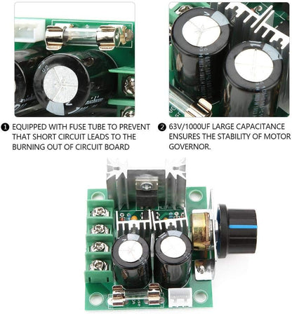 🔥 Adjustable DC Motor Speed Controller 12V–40V 400W 10A PWM Module