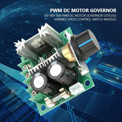 🔥 Adjustable DC Motor Speed Controller 12V–40V 400W 10A PWM Module