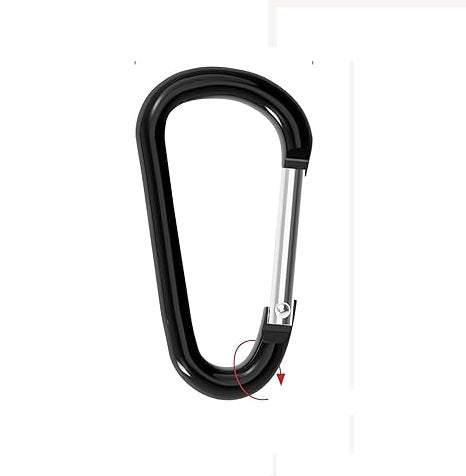 Aluminum Carabiner Clip D Ring Keychain – Lightweight Spring Hook Small Carabiners for Camping, Hiking, Fishing & Car Accessories