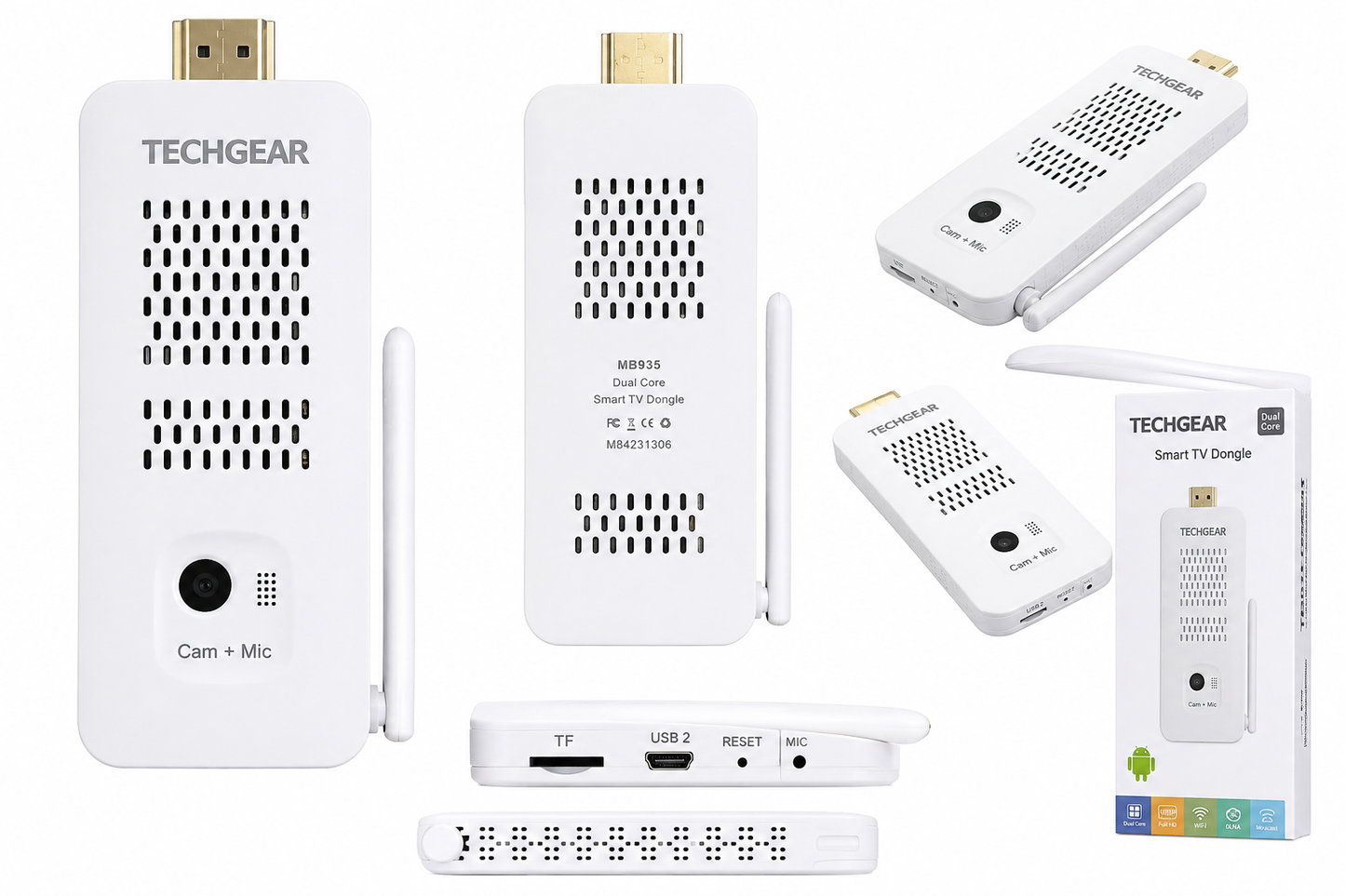 Android Mini PC Stick – RK3066 1GB RAM + 8GB Storage