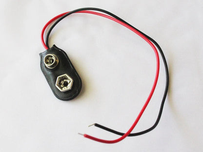9V Battery Clip Connector Holder with Wire – Snap Button Battery Terminal Connector 1 Pc High Quality A One Product