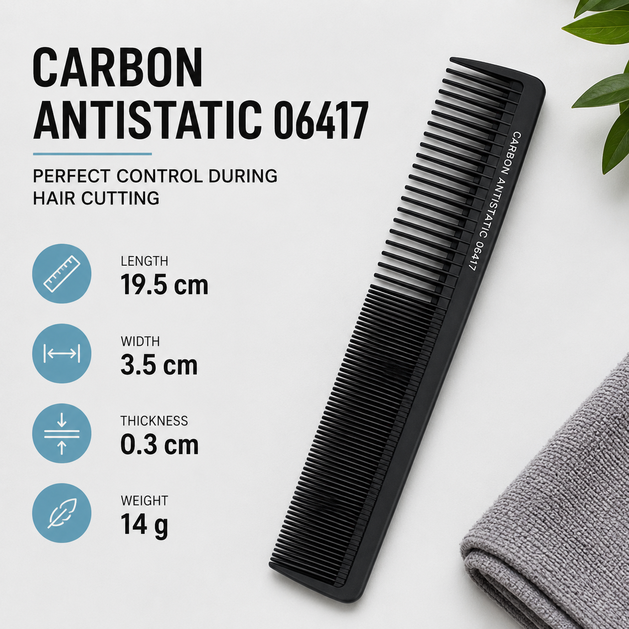 Carbon Antistatic Comb