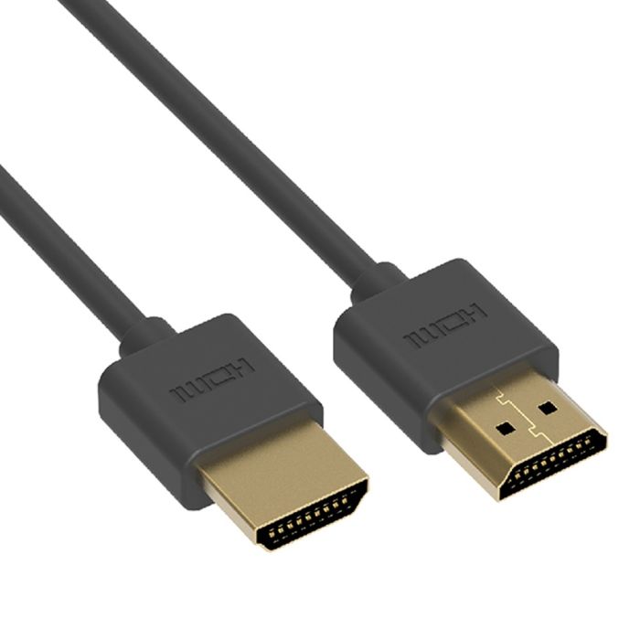 HDMI to HDMI Cable 4K@60Hz, 17cm Short — 4K @ 60Hz, Male-to-Male — Ideal for tight spaces & clean setups