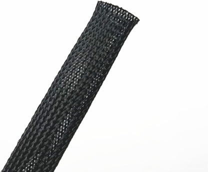 5 pcs Protective Fabric Cable Sleeve 8 mm for Wire Management – Expandable Braided Cord Protector for USB, Power & Computer Cables