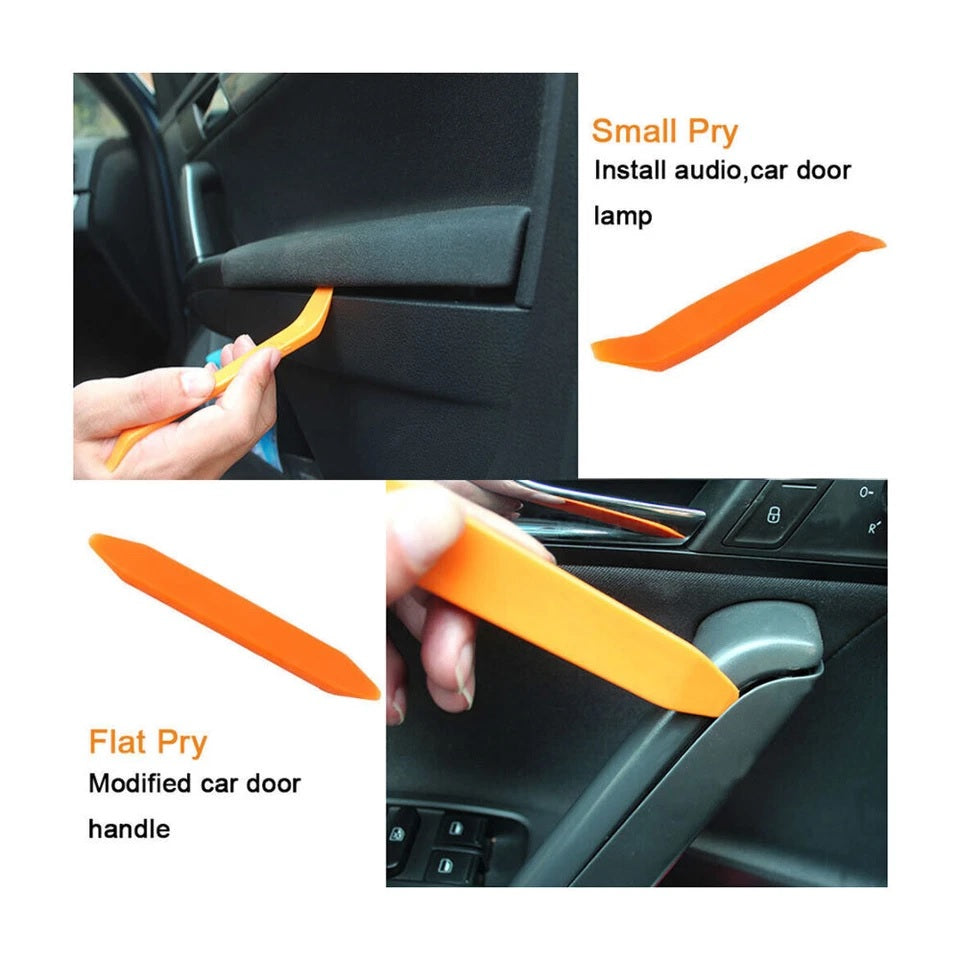 4Pcs Plastic Car Trim Removal Tool Kit – Auto Panel, Door Clip, Dash &amp; Audio Pry Tools Set