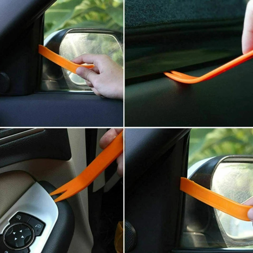 4Pcs Plastic Car Trim Removal Tool Kit – Auto Panel, Door Clip, Dash &amp; Audio Pry Tools Set