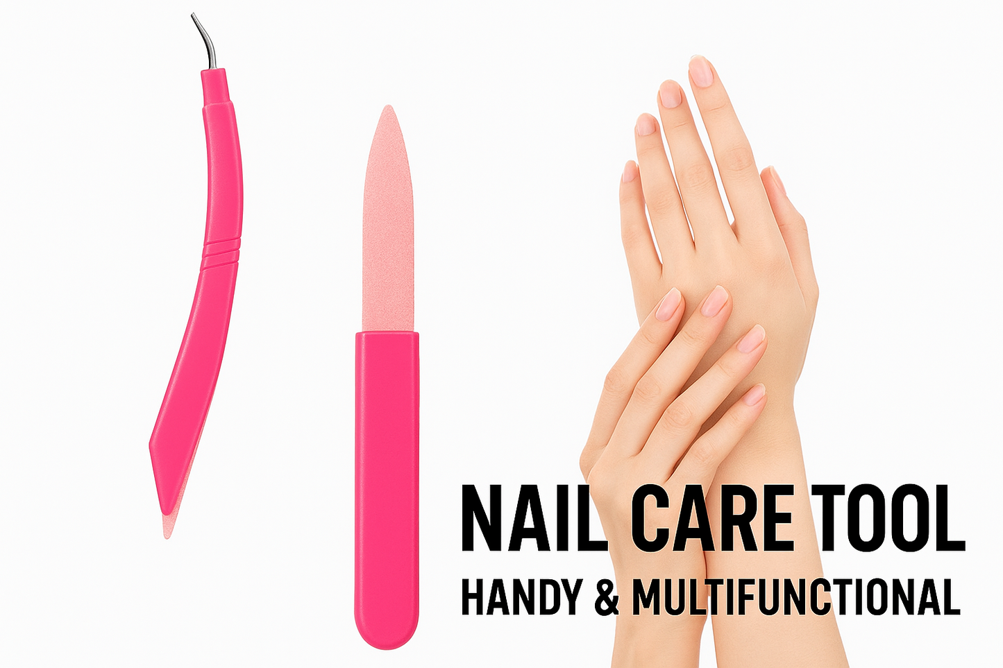 🌸 3-in-1 LA Cross Cuticle & Nail Groomer – Professional Manicure Tool 🌸