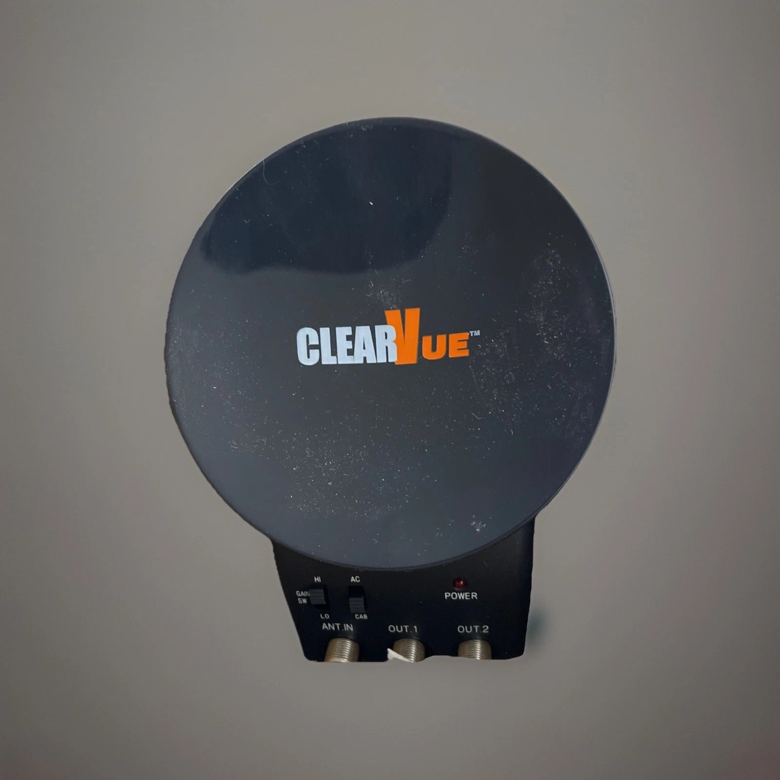 ClearVUE Model GI-099004 TV Mini Dish Booster – Enhances Cable / FM Stereo Antenna