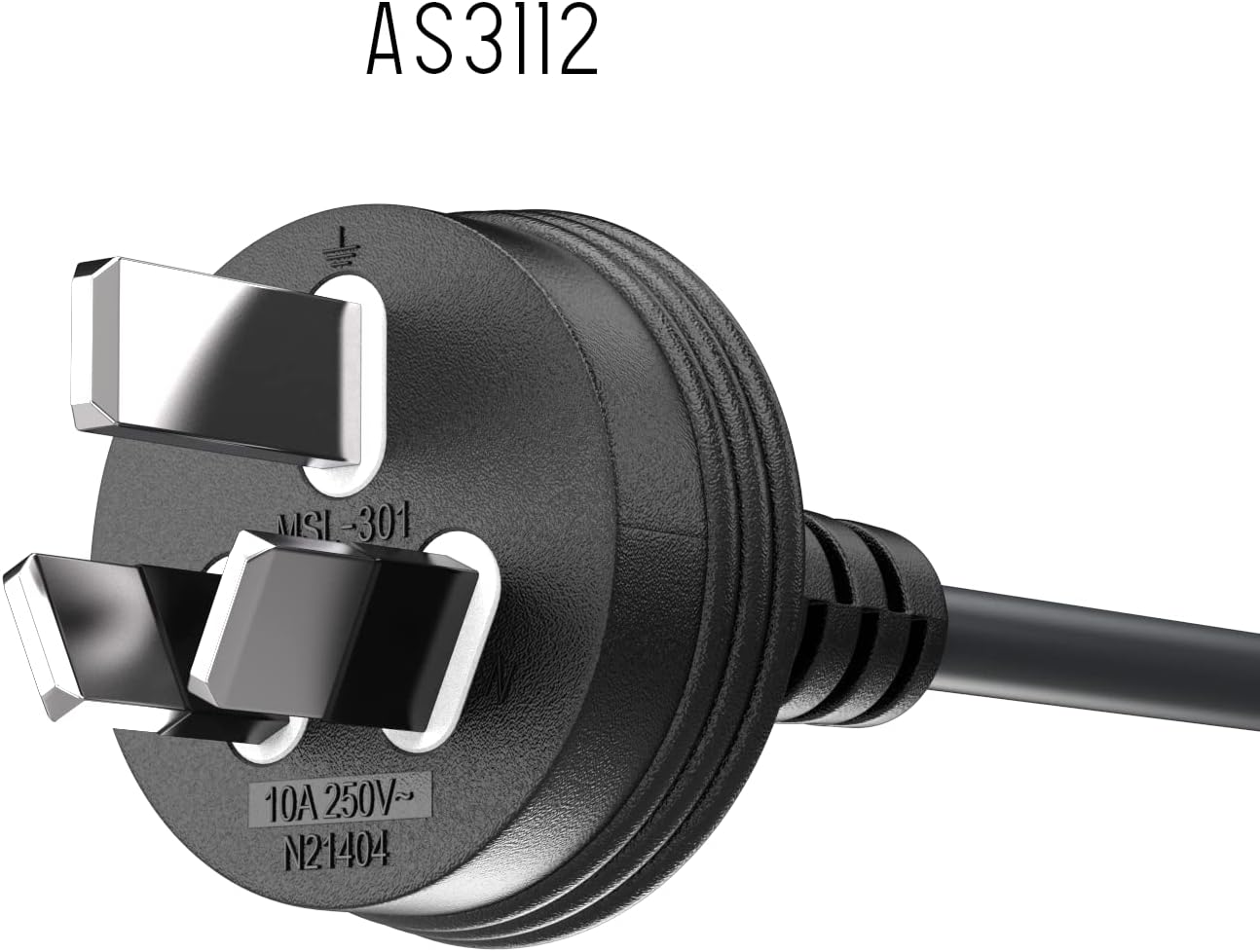 Computer Power Cable 3 Pin Australian Plug | Pure Copper Branded AU Power Cord for PC Monitor UPS – Premium Quality