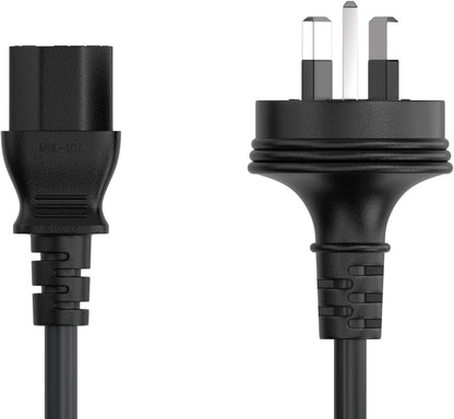 Computer Power Cable 3 Pin Australian Plug | Pure Copper Branded AU Power Cord for PC Monitor UPS – Premium Quality
