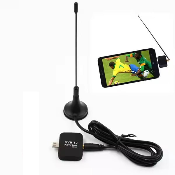Pad TV Tuner DVB-T2 HD809 | Portable HD Digital TV Receiver with EPG for Android Phones & Tablets