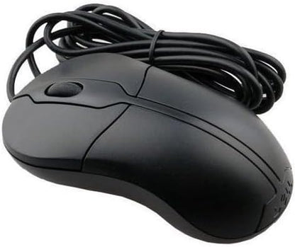 Dell 3-Button USB Wired Optical Mouse with Scroll Wheel – 1000 DPI Precision, Ergonomic Design for Laptop & Desktop (Black)