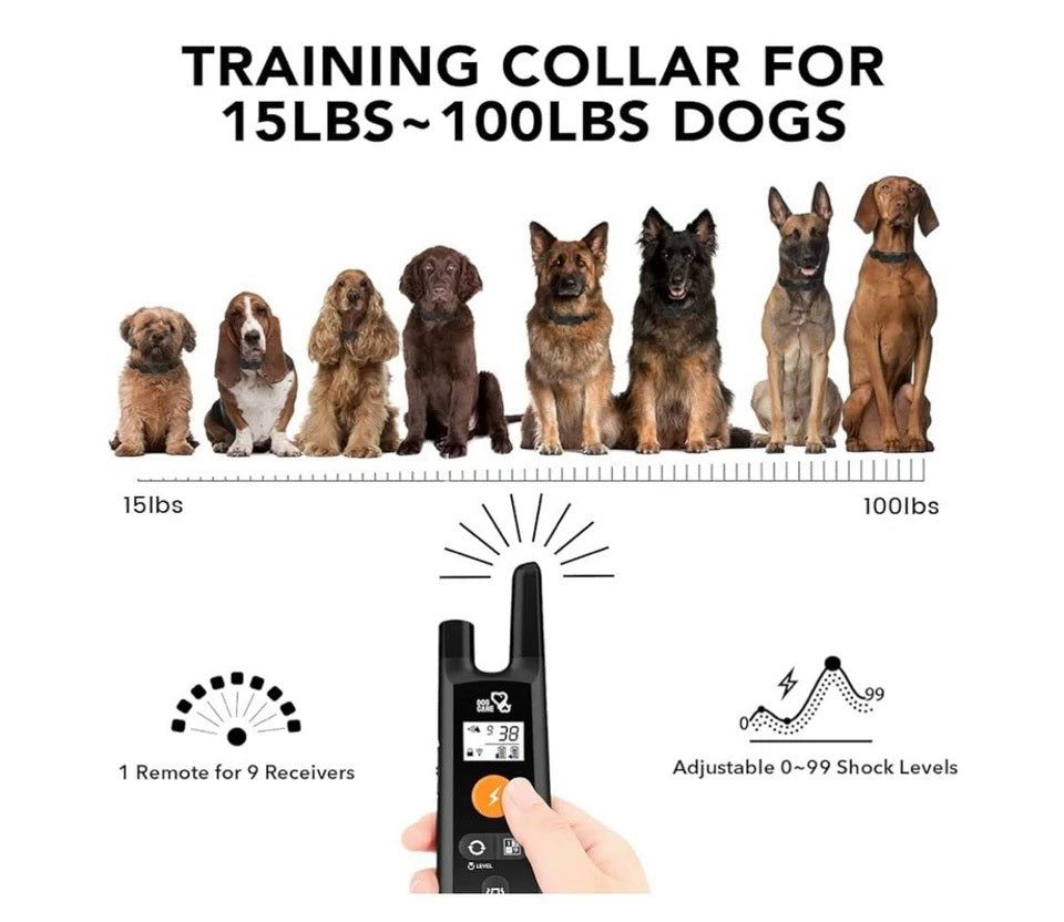 🐕 WELL-D Dog Training System – ADV Model TC01  Enhanced Rechargeable Training Collar