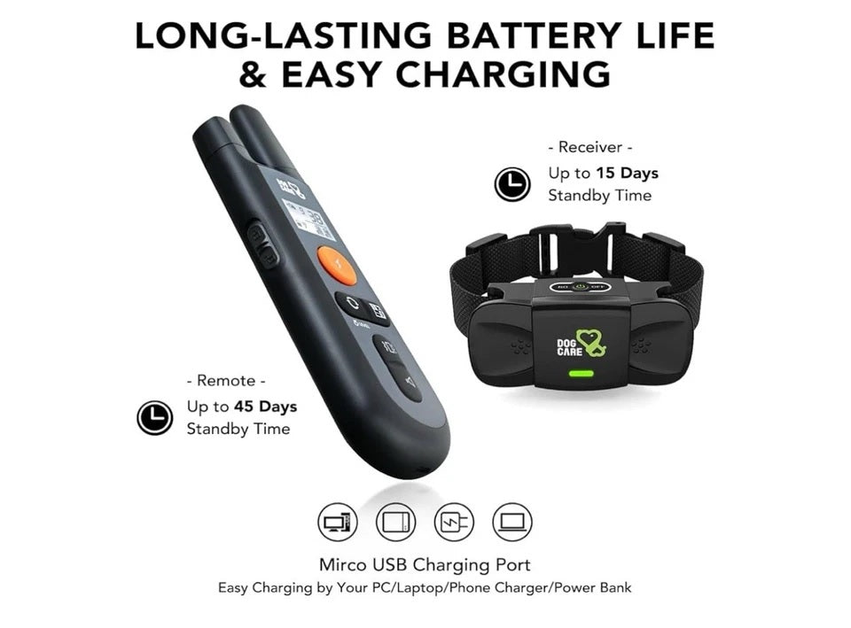🐕 WELL-D Dog Training System – ADV Model TC01  Enhanced Rechargeable Training Collar