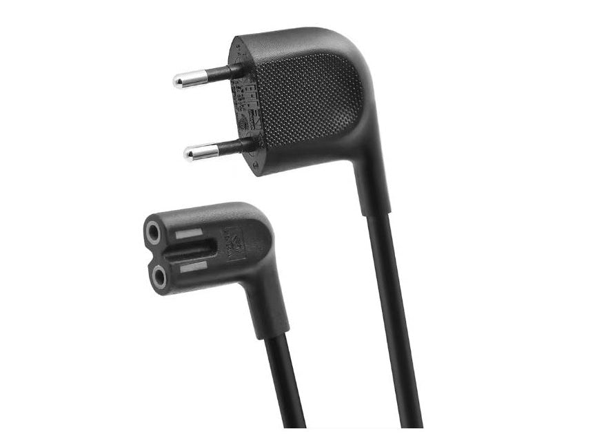 EU 2-Pin IEC C7 Figure-8 Power Cord – Compatible with TV, DVD, Radio & Home Electronics
