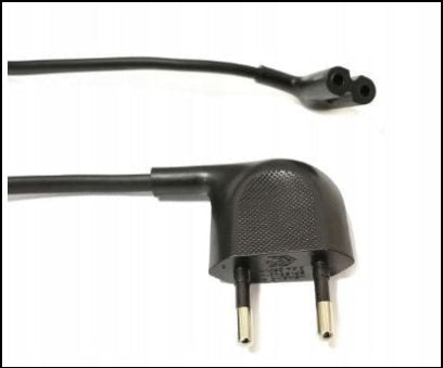 EU 2-Pin IEC C7 Figure-8 Power Cord – Compatible with TV, DVD, Radio & Home Electronics