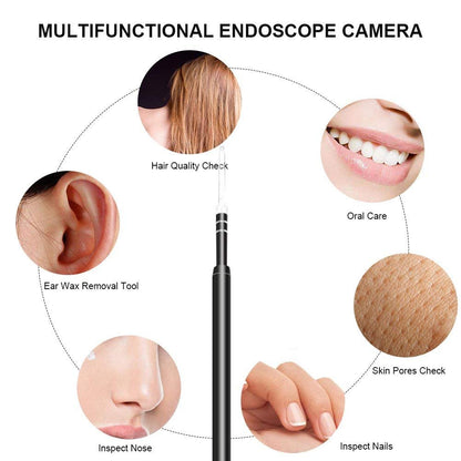 🔍 Endoscope Ear Camera 5.5mm USB Type-C – HD Ear Cleaner &amp; Ear Wax Remover (Box Pack New)  Android Type-C | Otoscope with Light | Waterproof Inspection Camera | 1.5m Cable | 4 Tool Heads
