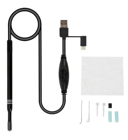 🔍 Endoscope Ear Camera 5.5mm USB Type-C – HD Ear Cleaner &amp; Ear Wax Remover (Box Pack New)  Android Type-C | Otoscope with Light | Waterproof Inspection Camera | 1.5m Cable | 4 Tool Heads