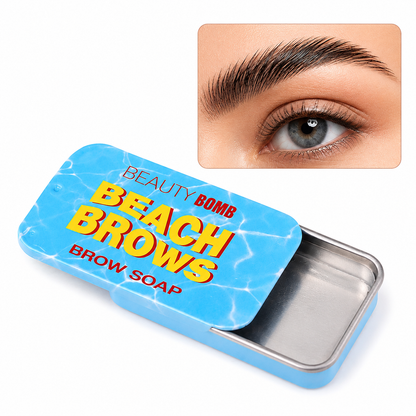 Beauty Bomb Beach Brows Brow Soap – Long Lasting Eyebrow Styling Soap | Natural Feathered Brows | Strong Hold Eyebrow Gel Alternative