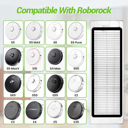2 Pcs Washable HEPA Filter for Xiaomi Roborock S6, S6 – Side view – Available in Pakistan
