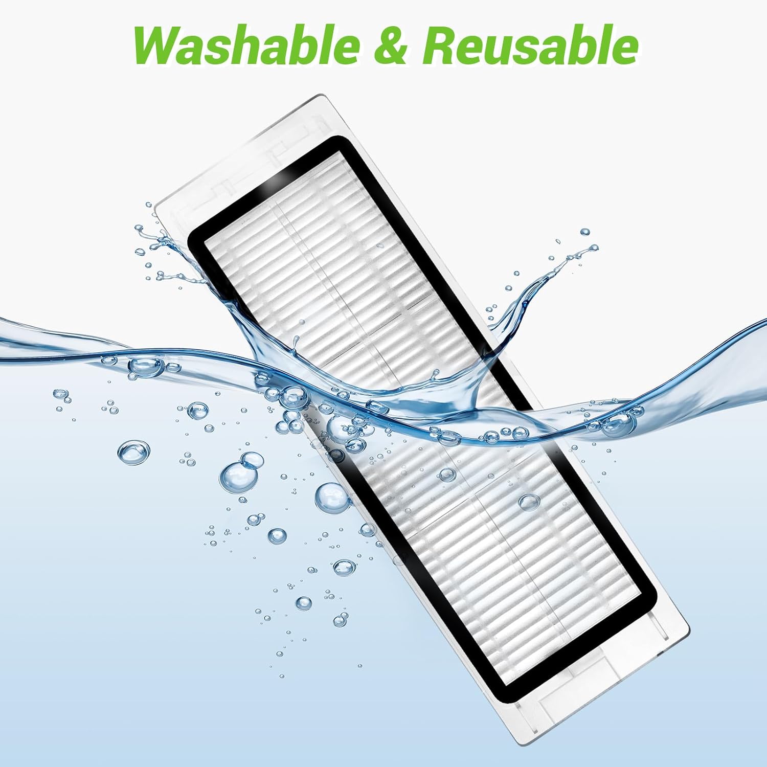 2 Pcs Washable HEPA Filter for Xiaomi Roborock S6, S6 – Image 7 – Pakistan