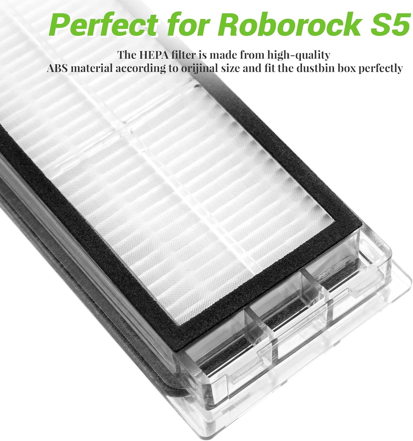 2 Pcs Washable HEPA Filter for Xiaomi Roborock S6, S6 – Image 8 – Pakistan