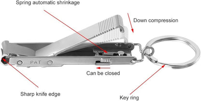 Foldable Nail Cutter Keychain - Collapsible Manicure Tool for Men and Women Pakistan