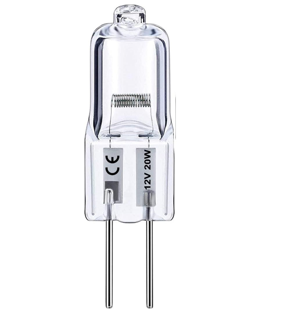 G4 Dimmable Halogen Bulb 20W 12V – Warm White 2800K Capsule Light for Ceiling, Table & Cabinet Lighting